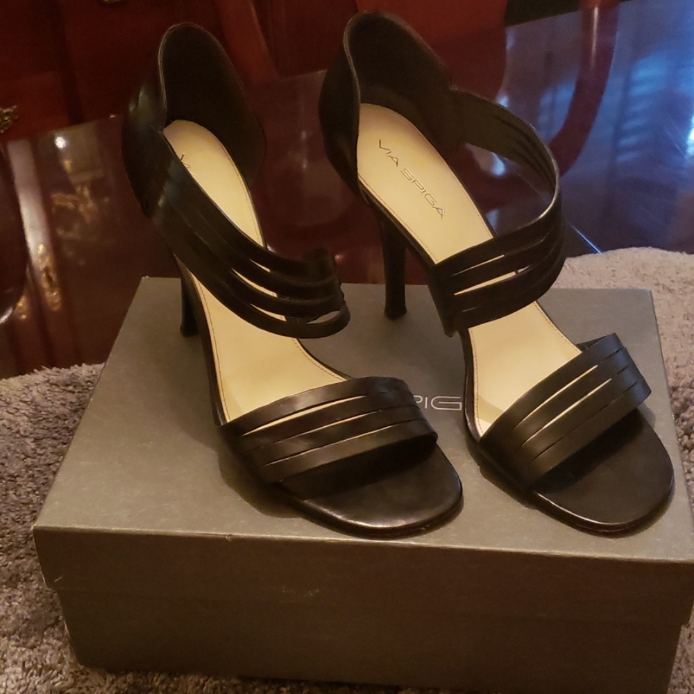 VIA SPIGA Black Women's Sandals